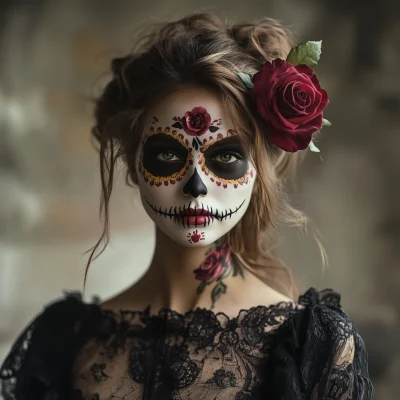 Cinematic Day of the Dead Portrait