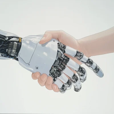 Robot and Human Handshake