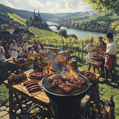 Outdoor Grill Party in Saarland