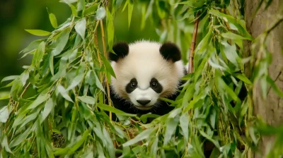 Wild Panda in Nature