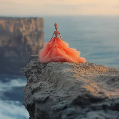 Barbie on a Cliff