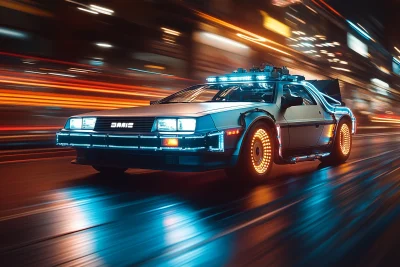 Flying Delorean