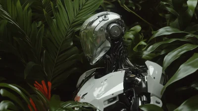 Cyborg in Jungle Streetwear