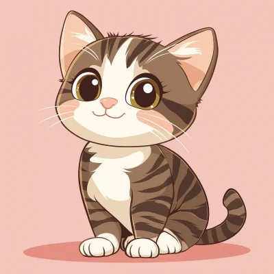 Cute Cartoon Cat