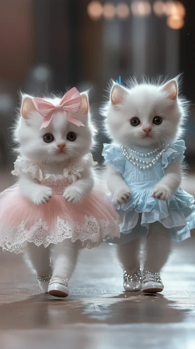 Cute Kittens in Fashion