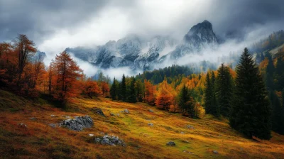 Mystical Mountain Landscape