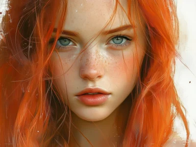 Blushing Fantasy Portrait