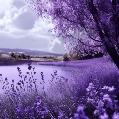 Calm Purple Nature