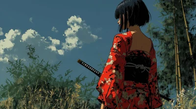 Young Samurai Girl