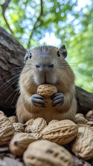 Capybara Snacking