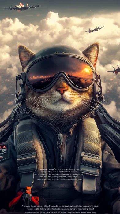 Heroic Cat Pilot