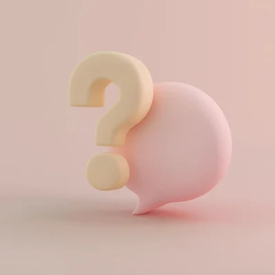 3D Question Mark and Chat Bubble Icon