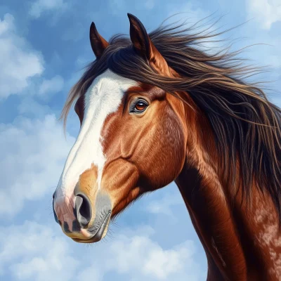 Clydesdale Horse Head