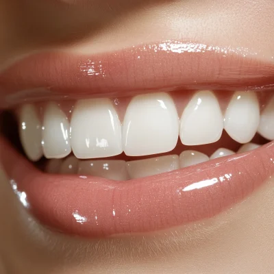 Closeup of White Teeth