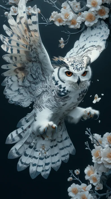 Intricate Robot Owl