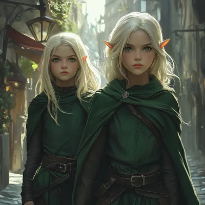 Elven Sisters in the City