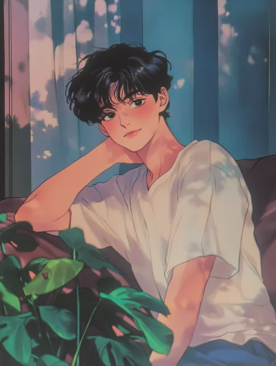 Vintage Anime Boy