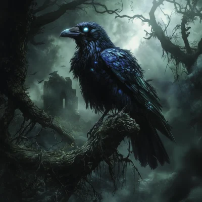 Enchanted Forest Raven