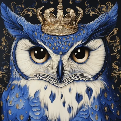 Royal Blue Owl