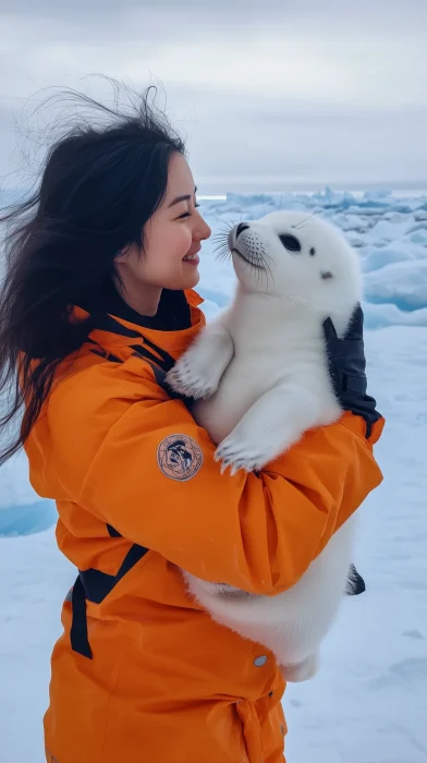 Gentle Encounter in the Arctic