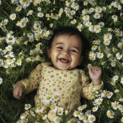 Happy Baby in Chamomile