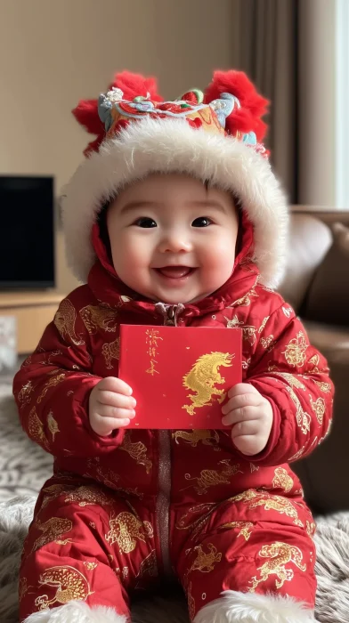 Cute Baby in Red