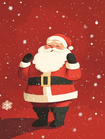 Cheerful Santa Claus Design