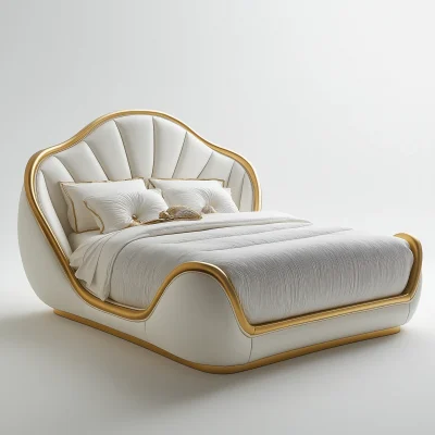 Curved Contemporary Bed