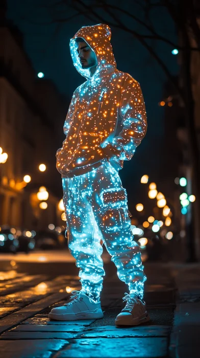 Bioluminescent Christmas Tracksuit