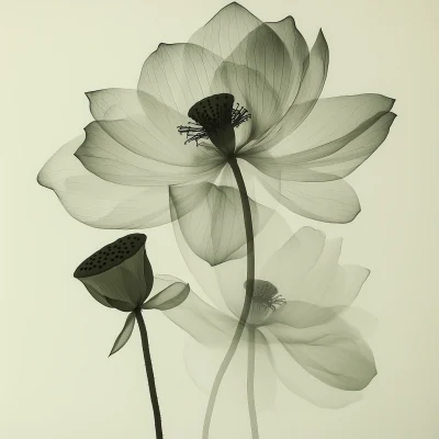 X-Ray of Lotus Flower