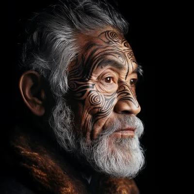 Maori Man Portrait