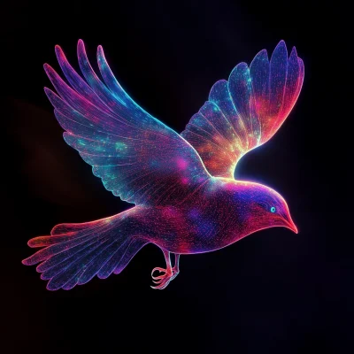 Dreamlike Holographic Bird