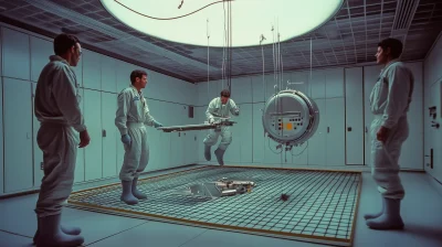 Floating Scientists in Anti-Gravity Lab