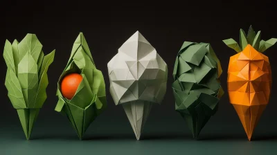 Origami Vegetables