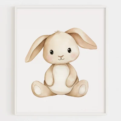 Cute Baby Bunny Illustration