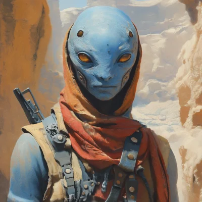 Warrior Alien Portrait