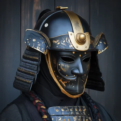 Samurai Helmet with Mask