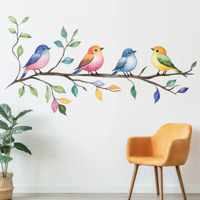 Colorful Mandala Birds