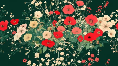 Floral Wildflower Wallpaper