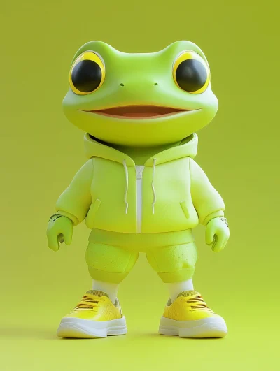 Chibi Frog Mascot