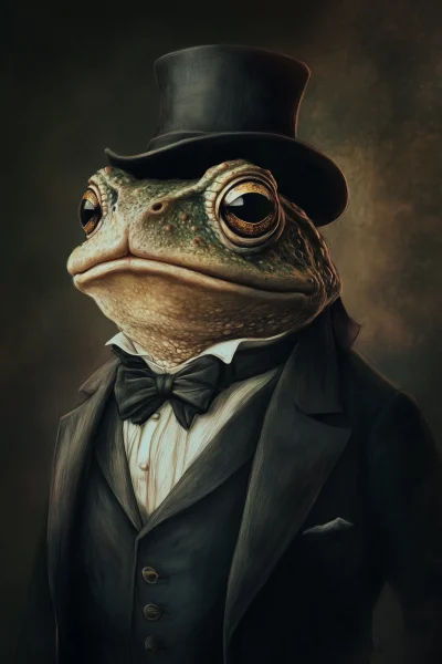 Victorian Toad Portrait