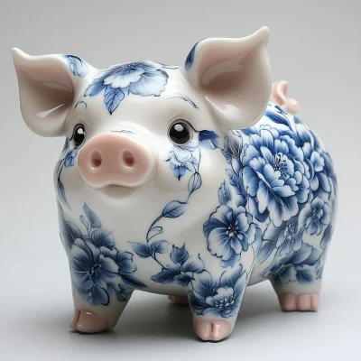 Ceramic Piglet Ornament