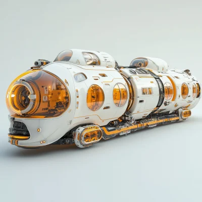 Futuristic Gaudi Train