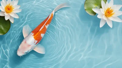 Graceful Koi Fish