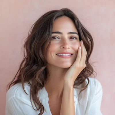 Smiling Woman with Natural Makeup