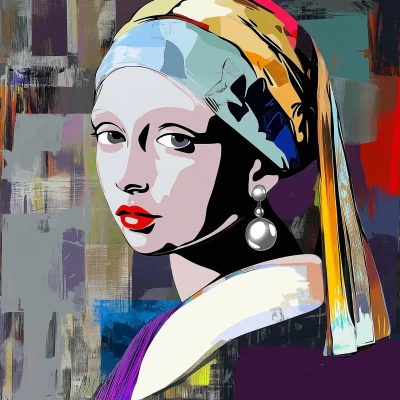 Baroque Pop Art Girl