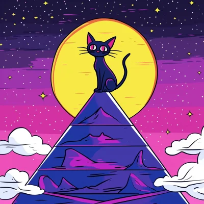 Cat on a Pyramid