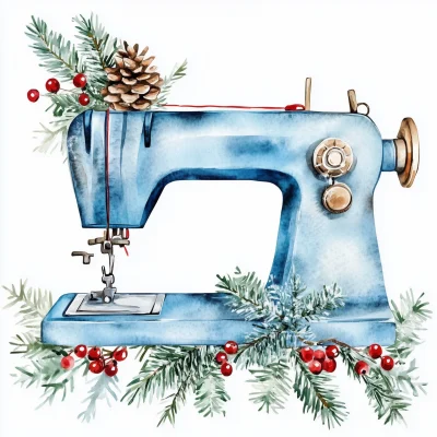 Christmas Sewing Machine