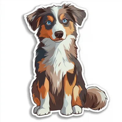 Cute Miniature American Shepherd