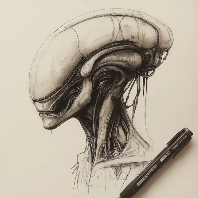 Retrofuturistic Alien Design